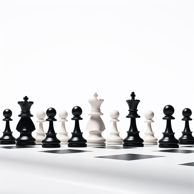 Strategiczne ruchy na szachownicy z aktywnymi figurami