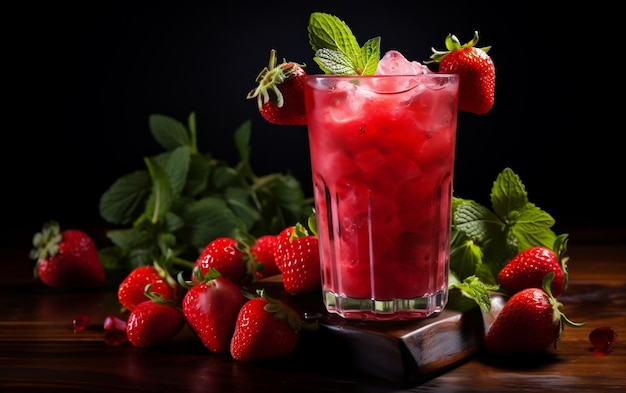 Strawberry Cocktail Bliss Generatywna sztuczna inteligencja