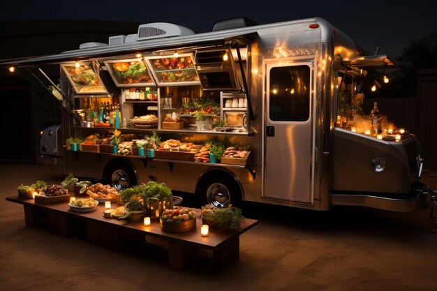 Zdjęcie street eats odkrywa świat jedzenia truck tło 249jpg