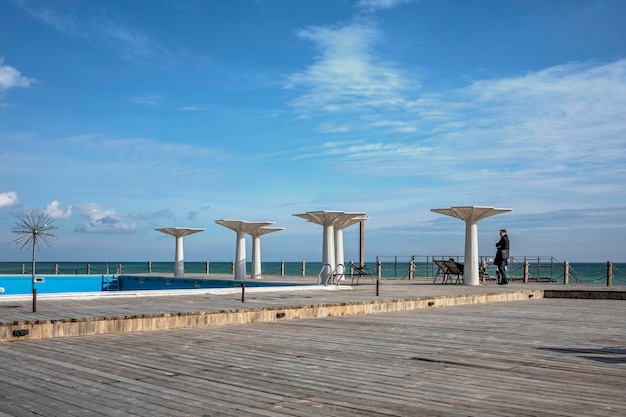 Strefa Relaksu Z Basenem Na Plaży