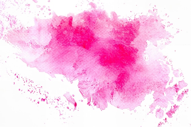 Streszczenie akwarela backgroundsplash kolor różowy na papierze