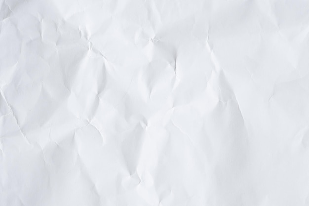 Streszczenie biały zmięty papier tekstury tła