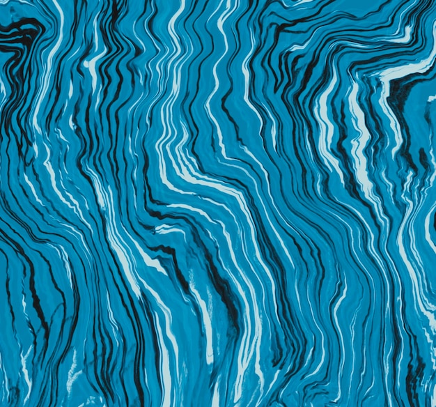 Streszczenie Blue Water Wave Design