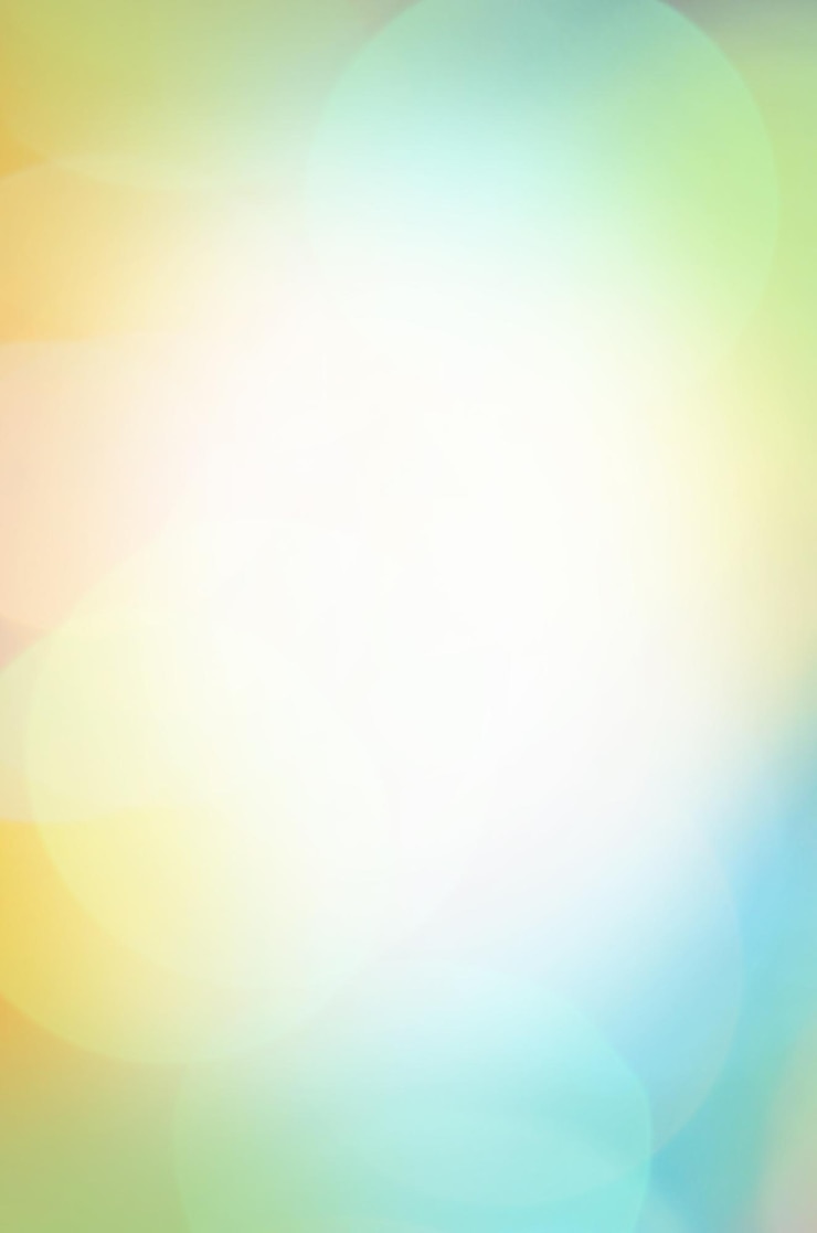 Zdjęcie streszczenie bokeh rozmazane żółte słońce i błękitne niebo