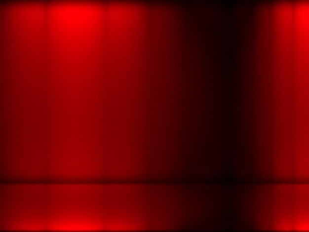 Streszczenie czerwone tło z płynnym gradientem używane do szablonów projektowania stron internetowych, pokój studio produktu