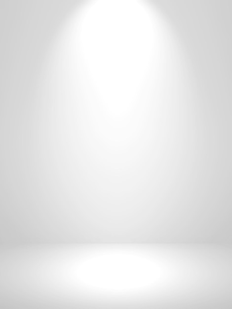 Zdjęcie streszczenie gładkie białe tło pokoju studyjnego używane do wyświetlania produktu, banera, szablonu