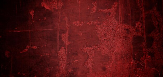 Streszczenie grunge czerwone tło tekstury straszne ciemnoczerwone ściany tło ściany pełne zadrapań i plam
