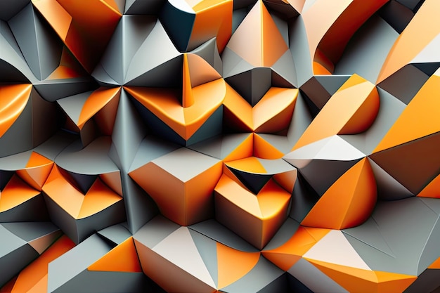 Streszczenie i kolorowe kształty geometryczne tło lub ilustracja generowana artxAia