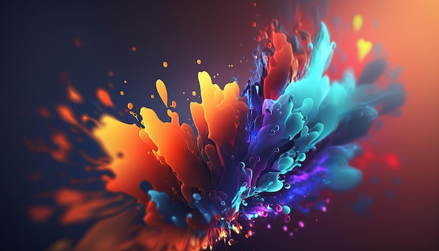Streszczenie jasny kolor tła Generative AI
