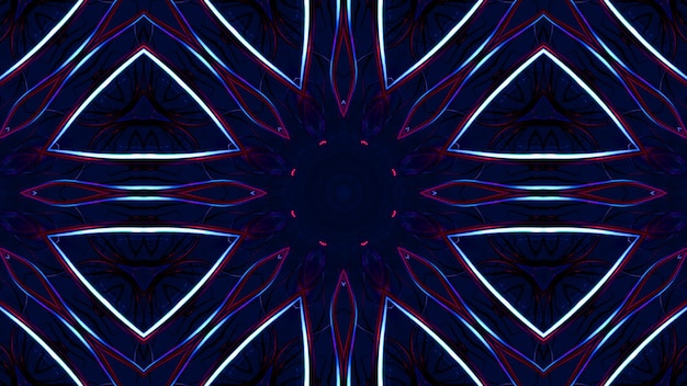 Streszczenie kolorowe futurystyczne tło jasny neonowy kolor Cyfrowa przyszłość fantasy Geometryczny wzór