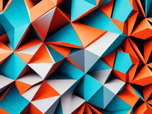 Streszczenie kolorowe kształty organiczne tło tapety 3d render ilustracja 3d