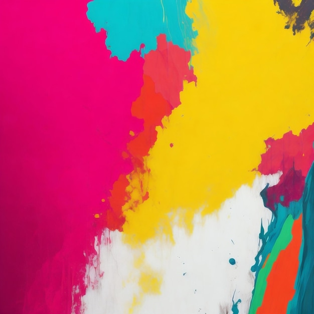 Streszczenie Kolorowe Malarstwo Efekt Ściany Tła Generatywne AI