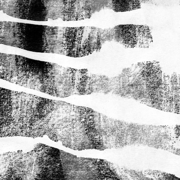 Streszczenie krajobraz atrament ręcznie rysowane ilustracji Czarno-biały atrament zimowy krajobraz z rzeką