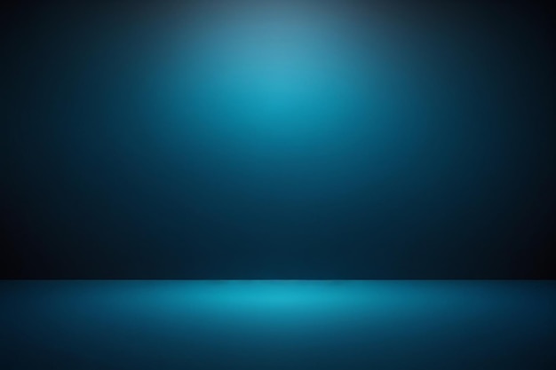 Streszczenie luksusowe gradientowe niebieskie tło gładkie ciemnoniebieskie z czarnym banerem studia winiety