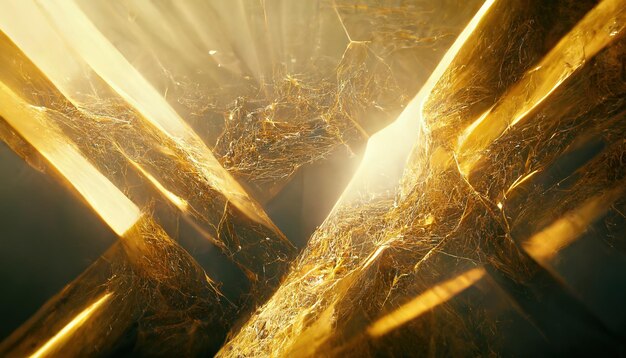 Streszczenie luksusowe złote tło Tajemnicza piękna błyszcząca złota tekstura tło 3D ilustracja