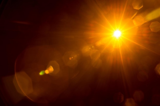 Streszczenie Natural Sun pochodni na czarno