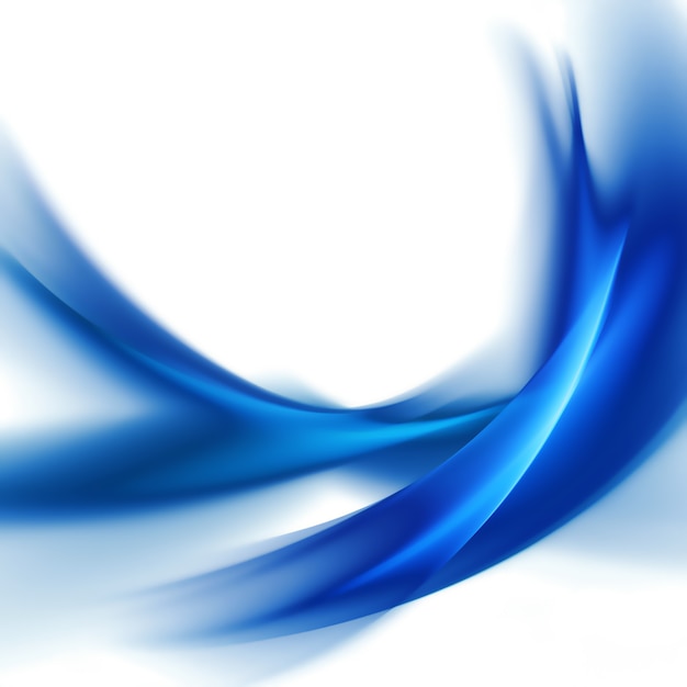 Zdjęcie streszczenie niebieskie tło z gładkimi białymi liniami