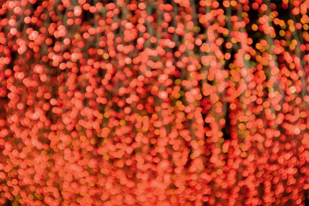Streszczenie Niewyraźne Pomarańczowo-czerwone Podświetlane światła Dekoracyjne Na Tło Lub Baner