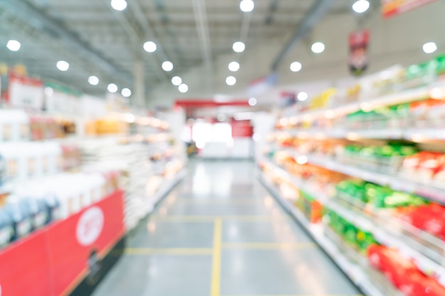 Streszczenie Rozmycie I Nieostre Supermarket Na Tle