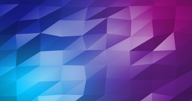 Streszczenie ruchomych trójkątów niebieski fioletowy low poly cyfrowy futurystyczny streszczenie tło
