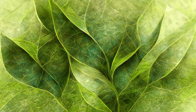 Streszczenie tekstura zielonego liścia naturalne tło