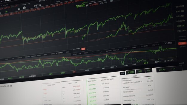 Streszczenie tło giełdy handlu kryptowalutami