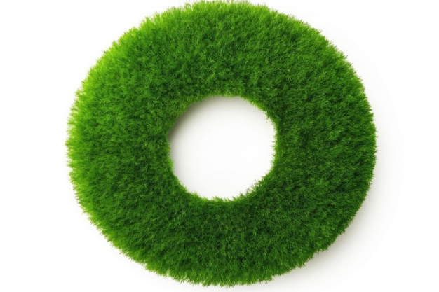 Streszczenie zielona trawa okrąg