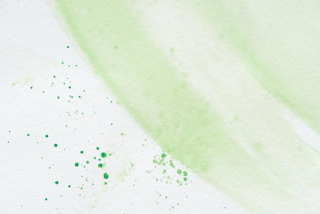 Zdjęcie streszczenie zielone tło akwarela z splatters