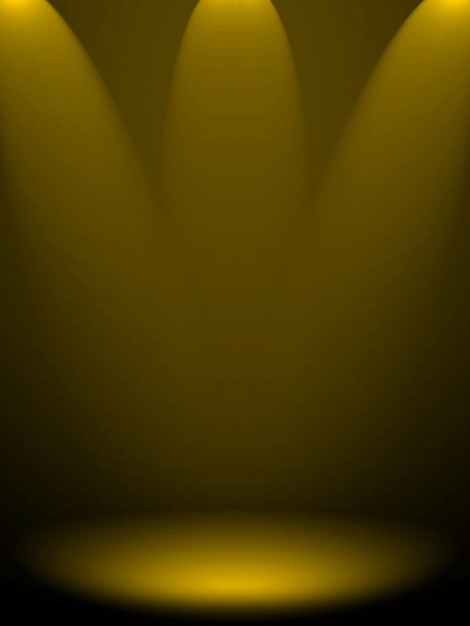 Zdjęcie streszczenie żółty i biały gradient zwykły studyjny tła
