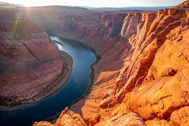 Strona zgięcia podkowy arizona podkowa podkowa na rzece colorado wielki kanion