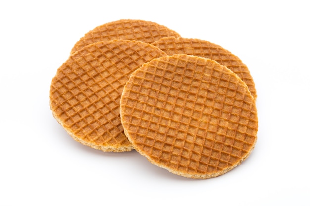 Stroopwafels lub Dutch Waffles z karmelem