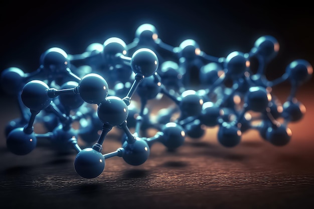 Struktura modelu naukowego DNA molekularnego AI