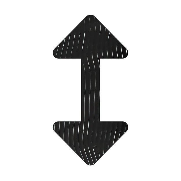 Zdjęcie strzały alt v ikona czarno-białe linie tekstura