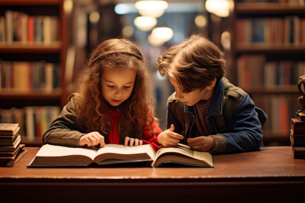 Studenci czytający książki w bibliotece Powrót do szkoły