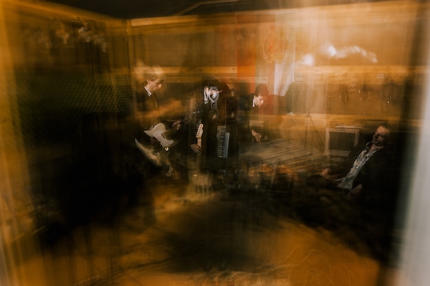 Zdjęcie studio nagrań muzycznych w scenie garażowej
