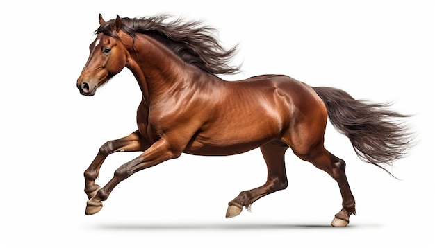 StudioLit Koń biegnący w podwyższonym widoku z boku