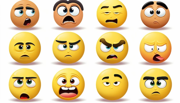 Stwórz emoji bez wyrazu.