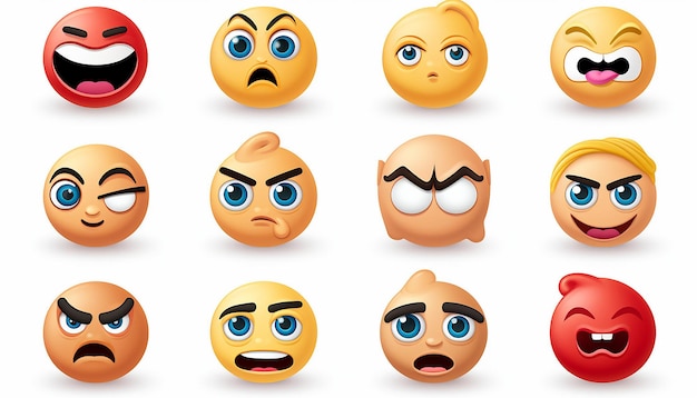 Stwórz emoji bez wyrazu.
