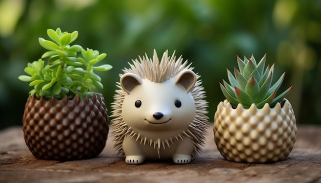 Stwórz serię 3D drukowanych garnków roślin w kształcie uroczych pand. Te garnki mogą być idealne dla małych roślin, takich jak sukulenty lub kaktusy.
