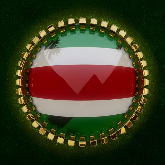 Styl logo okna flagi palestyńskiej