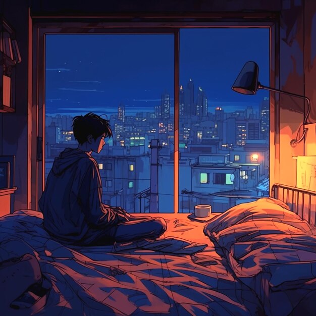 styl tła przypominający Makoto Shinkai