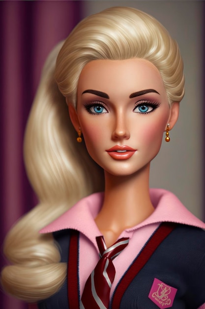 Styl uniwersytecki Barbie