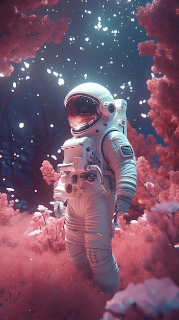 Stylizacja astronautów 3D Generative AI