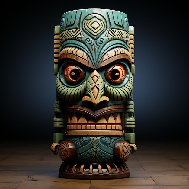 Stylizowany Tiki Totem