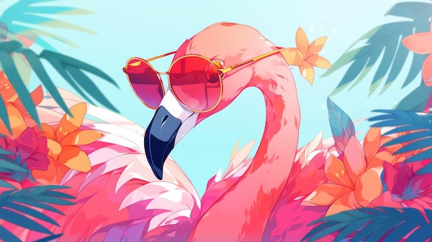 Stylowe, różowe, sportowe, letnie okulary przeciwsłoneczne Flamingo