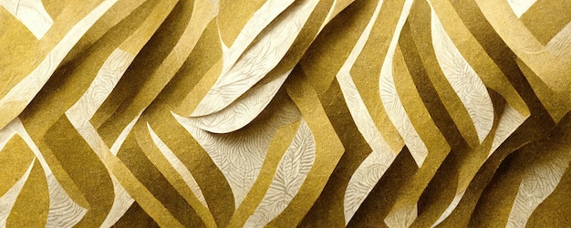 Stylowe tło w złotej i mlecznej kolorystyce wykonane w stylu ciętego papieru