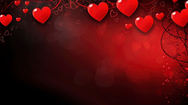 Zdjęcie stylowe tło z sercami symbolizującymi znaczenie miłości