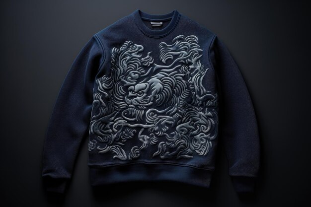 Stylowy Navy Knitwear