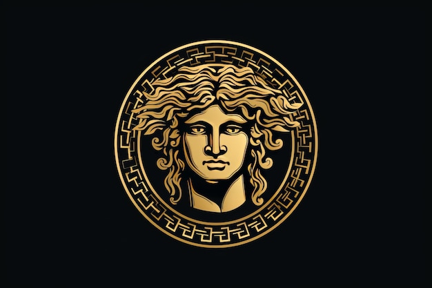 Stylowy wektor logo Versace z współczynnikiem 32