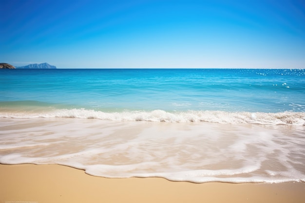 Summer Beach w słoneczny dzień profesjonalna fotografia AI Generated